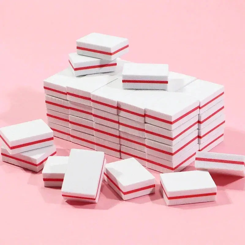 10 To 100 Pcs Mini Buffing Sanding Files Block For Manicure Pedicure Nail Art Buffer Polish Tools