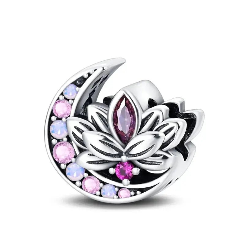 Silver Plated Guardian Angel Heart Shaped Zircon Charms Beads for Original Qikaola 925 Bracelets DIY Jewelry Gifts - Simples Market