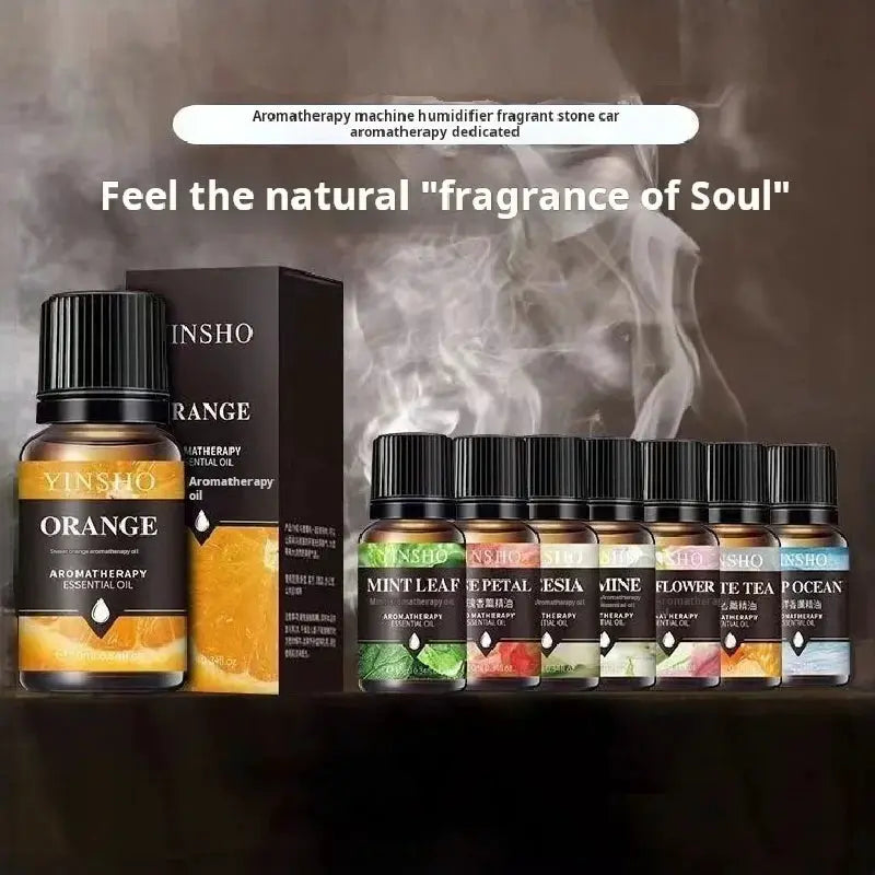 17 Flavors 10ml Essential Oils Set For Aroma Diffuser And Humidifier Lavender Rose Eucalyptus White Peach Oolong