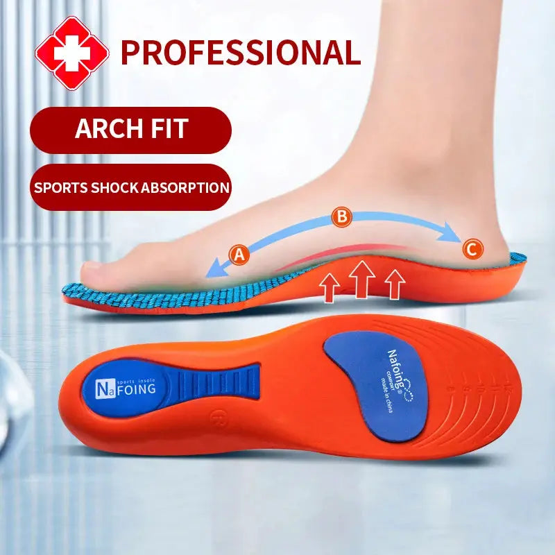 Sport Orthopedic Insoles For Men And Women EVA Memory Foam Breathable Shock Absorbing Insole For Running And Basketball