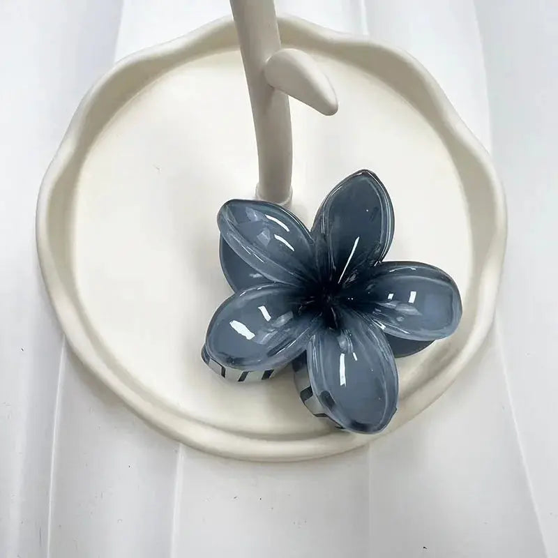 BelleBloom Large Matte Flower Claw Clip Secure All Hair Types With Durable Geometric Design
