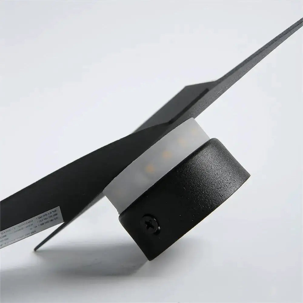 New Nordic LED bird wall lamp by Simples Market; black metal, wall-mounted bedroom light fixture