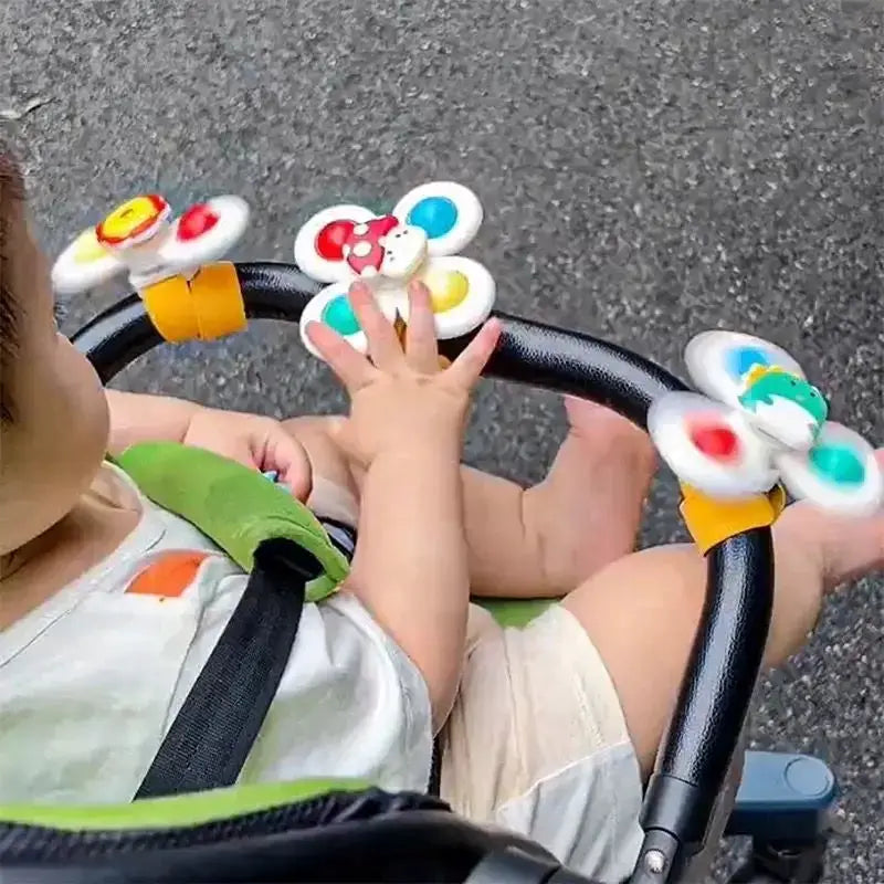Baby Sucker Spinning Bath Toys for Montessori Education Rotating Toys for Toddlers and Infants