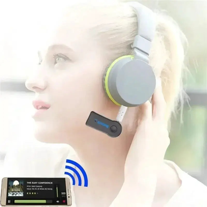 PulseTech Bluetooth 5.0 Receiver For 3.5mm Aux Hands Free Car Audio And Wireless Stereo