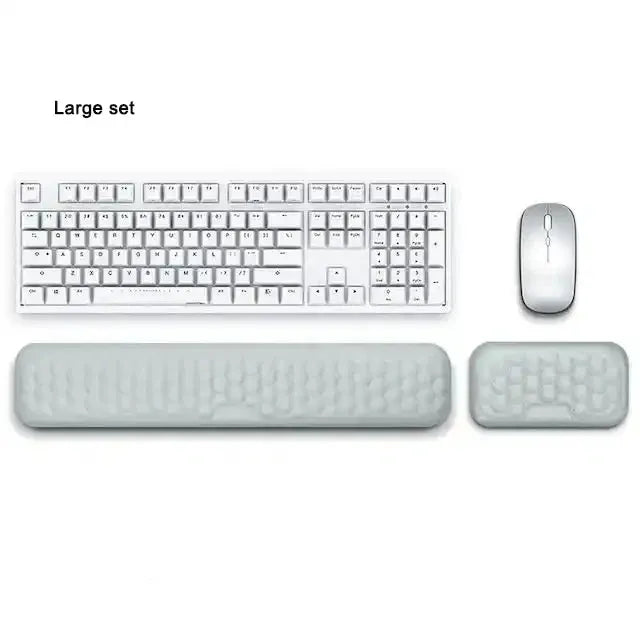 ComfyWrist Two In One Memory Foam Keyboard And Mouse Wrist Rest For Ergonomic Support And Better Posture