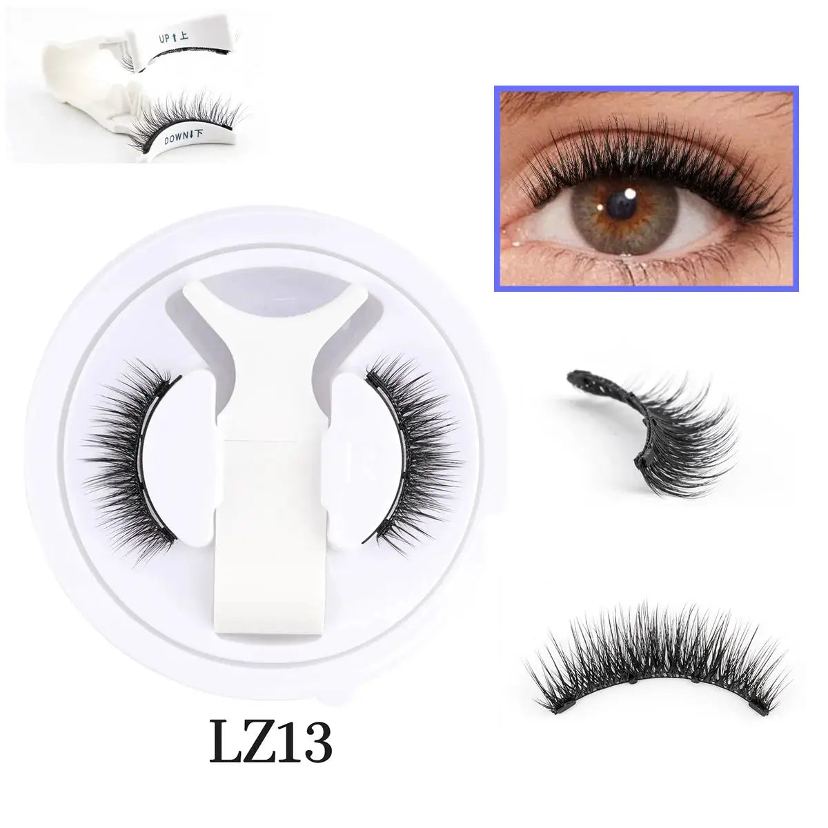YSDO 1 Pair Glue Free Magnetic Eyelashes Natural 3D Mink Reusable Sensitive Eye Friendly Kit 2025