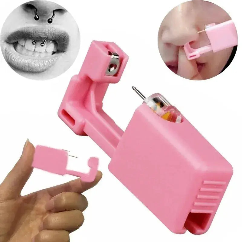 Disposable Safe Painless Ear Piercing Kit Sterile Puncture Tool For Earring Studs Nose Rings Piercing Gun Set