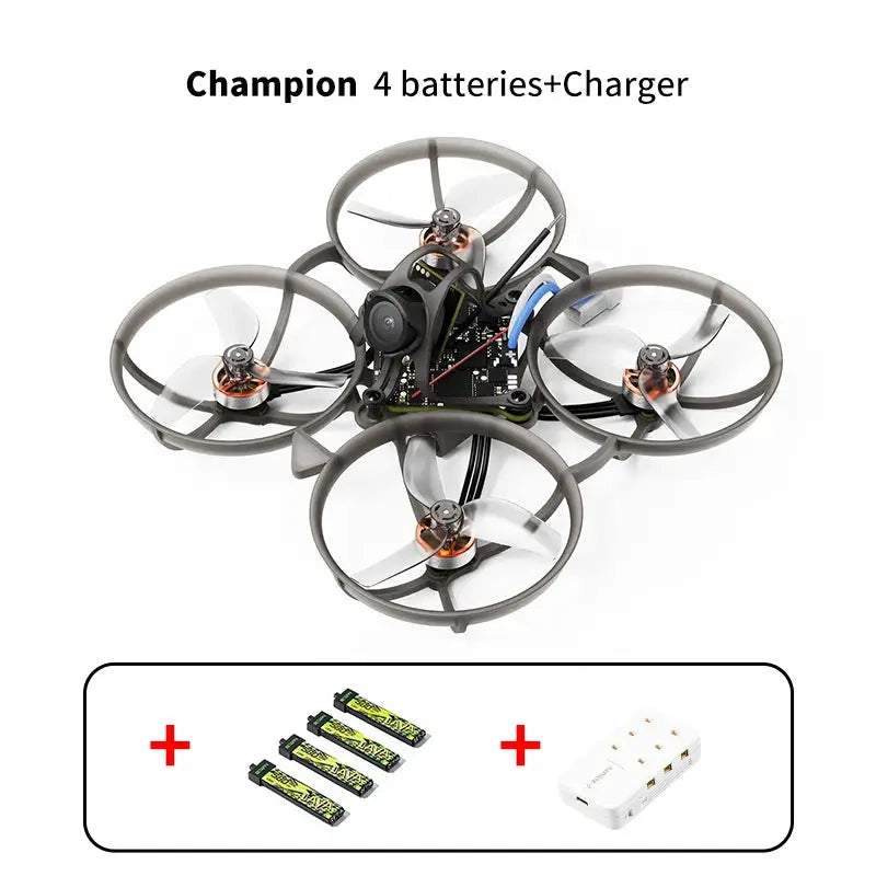 BETAFPV Air75 II ultralight FPV quadcopter with 4 batteries and charger