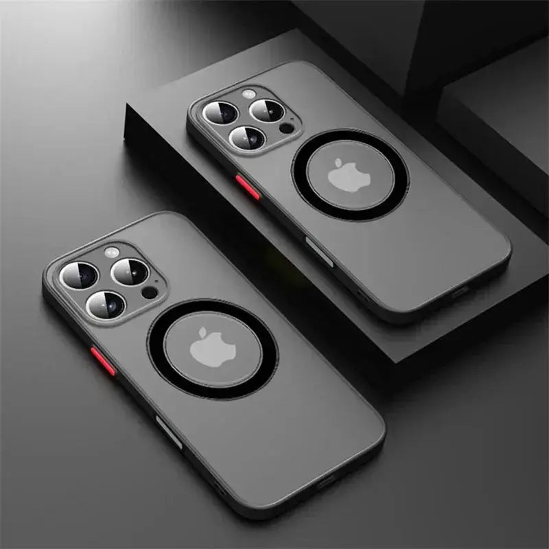 Luxury Armor Matte MagSafe Case for iPhone 11 Through 17 Pro Max Mini Plus Shockproof Protection