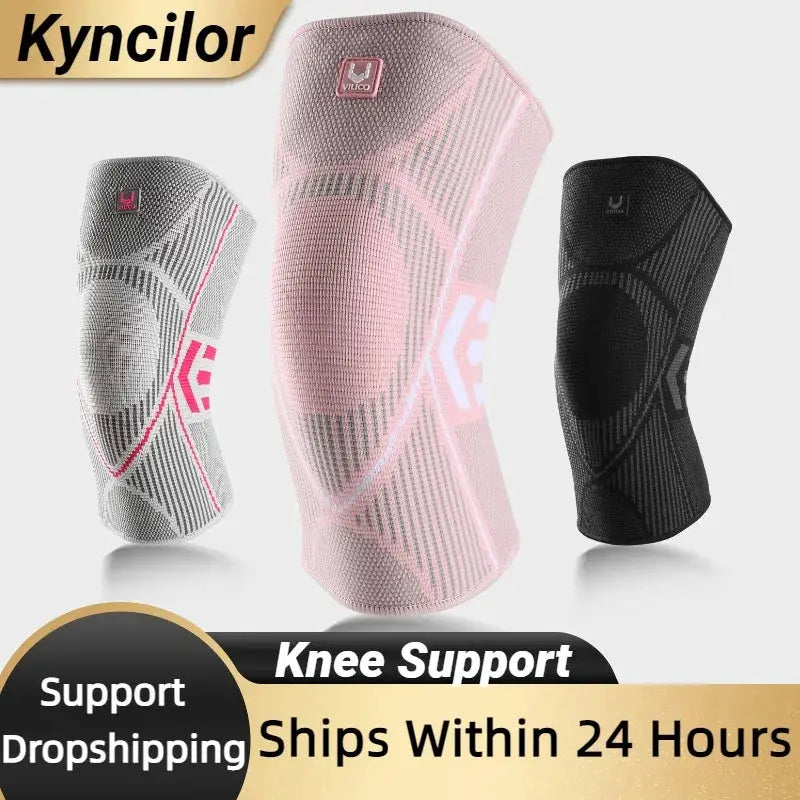 Knee Support Sleeve Compression Knee Brace With Anti Slip Silicone Grips For Knee Pain And Meniscus Tear