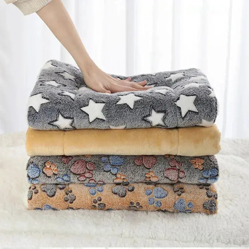 Flannel Pet Sleeping Mat Dog Bed Cat Bed Cushion For Small To Large Dogs Winter Warmth And Comfort