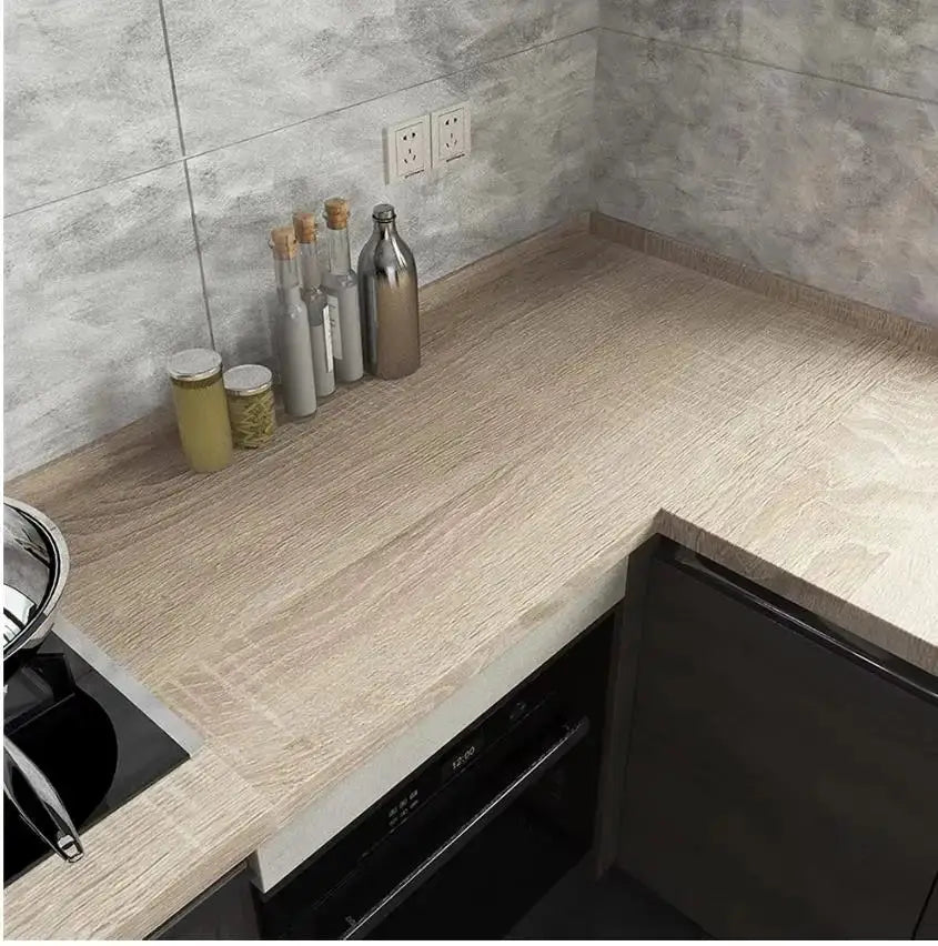 EverWood Wood Wallpaper Self Adhesive Vinyl Peel And Stick Classic Wood Grain Waterproof Removable For Renovations