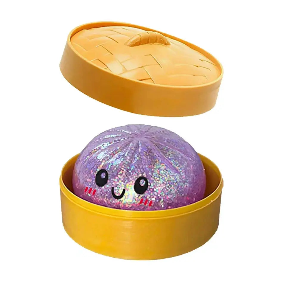 Dumpling Squishies Cute Colorful Bun Toy Slow Rising Stress Relief Fidget for Kids and Adults Anti Anxiety Gift