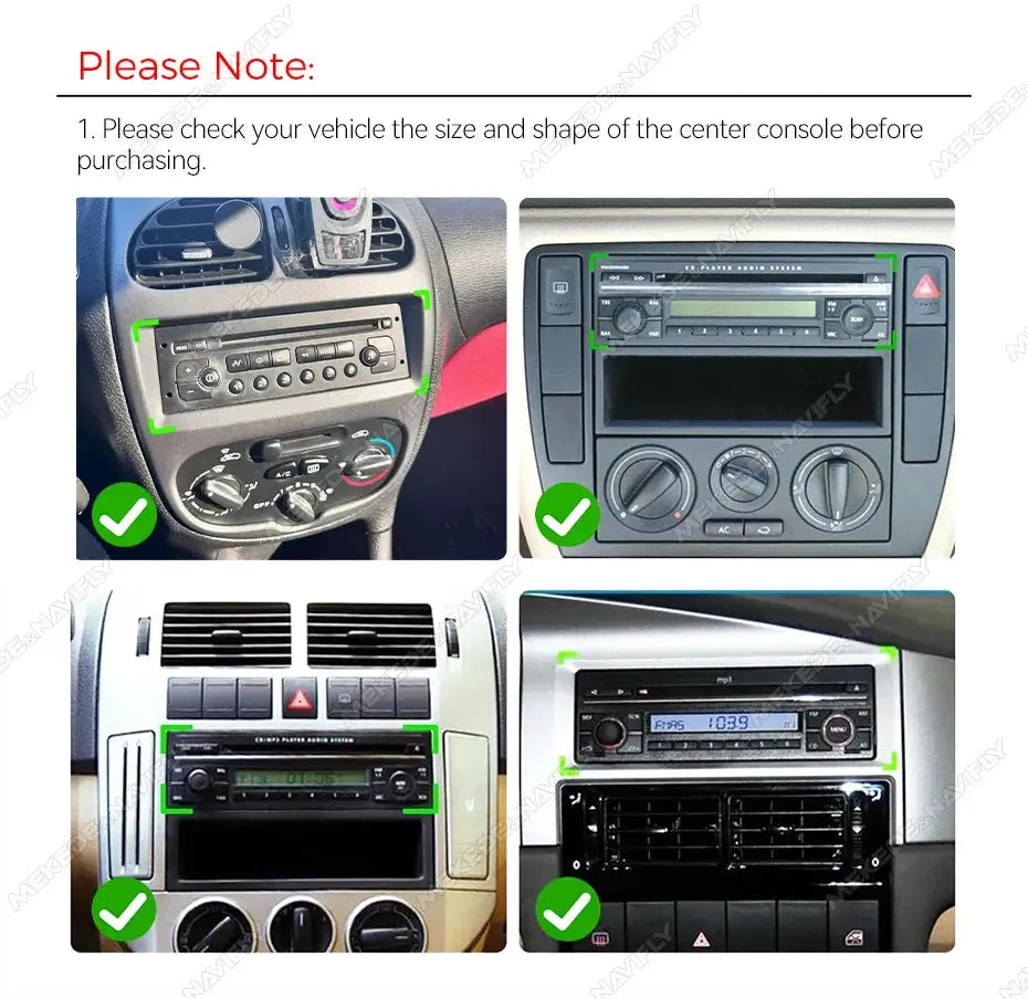 MEKEDE 6.86 Inch 1Din car stereo with CarPlay/Android Auto, BT, USB-C; Simples Market, 4 install photos