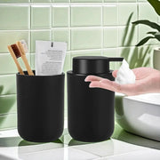 Foam Soap Dispenser With Mouthwash Cup Refillable For Kitchen And Bathroom Hand Soap Dish Soap Lotion Bottles