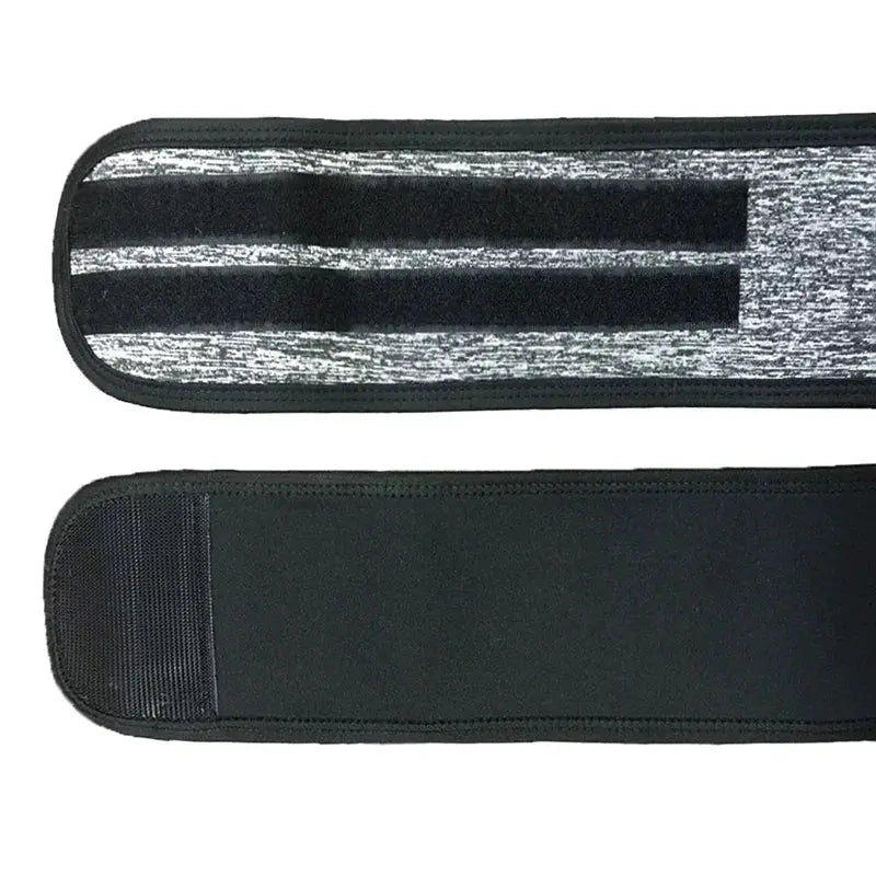 Waist trainer corset for men by Simples Market, two-piece black belt set with Velcro straps