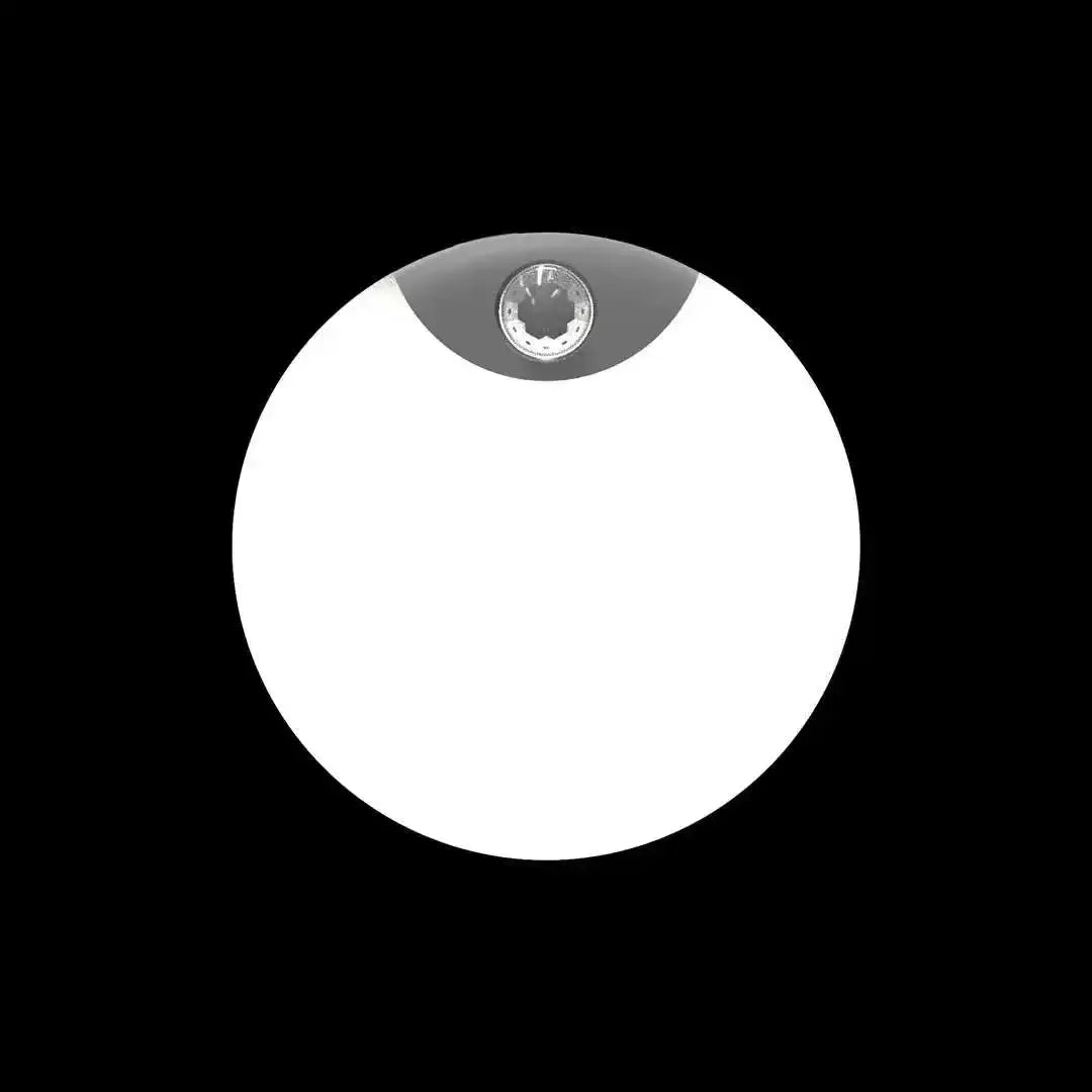 Motion sensor LED light, white circular panel with USB charging capability
