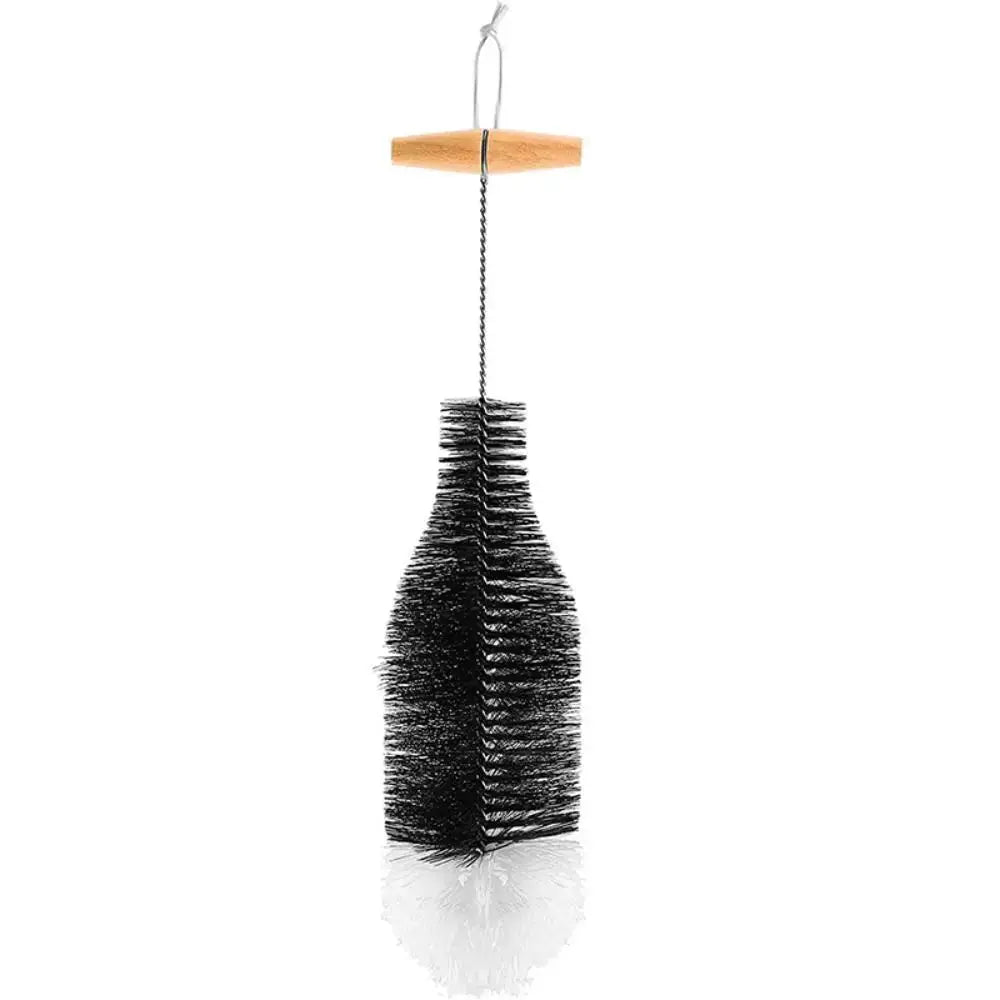 SodaStream bottle brush with beechwood handle and black bristles for cleaning bottles