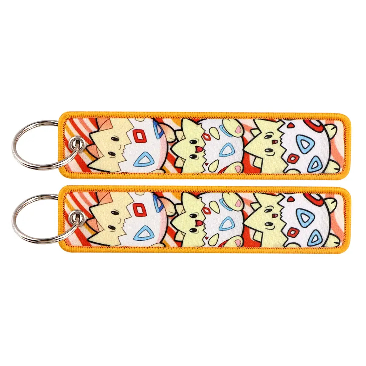 Gengar and Mewtwo Anime Keychain Zinc Alloy Double Sided Key Tag for Keys Car Motorcycle Gift for Men Women