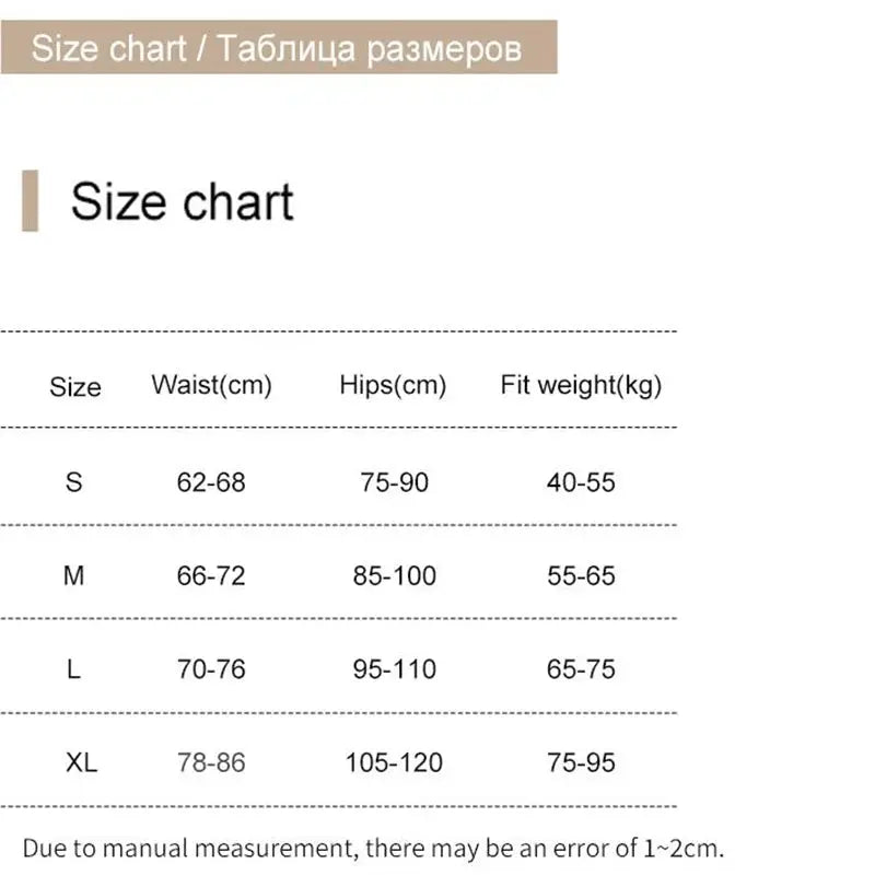 Simples Market lace panties size chart showing waist and hip measurements for S–XL.