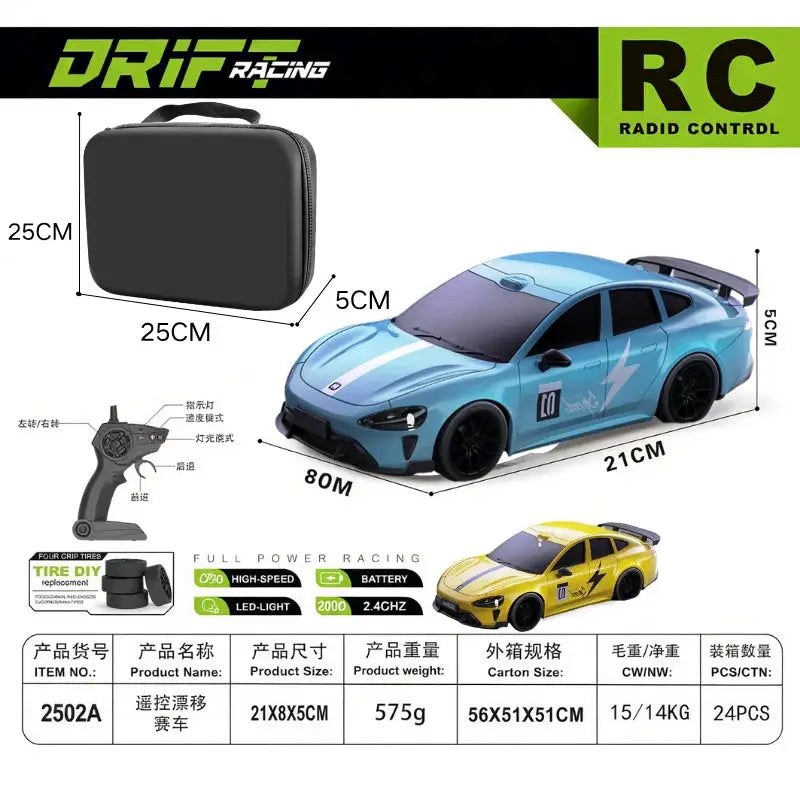 Limited Edition RC Drift GT3 RS 1 To 24 Scale High Speed Remote Control Car Gift For Kids 14 Up