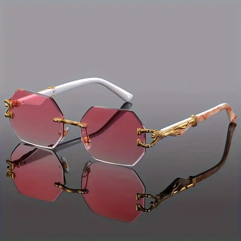 Geometric Leopard Print Sport Glasses For Women Lightweight And Durable Composite Frame Trendy Streetwear Sunglasses