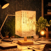 LumaNest LED Table Lamp With Fabric Lampshade Dimmable Night Light For Bedroom And Desk