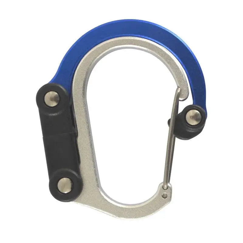 Multifunctional Hybrid Gear Clip Carabiner With 360 Degree Rotating Hook And Strong Buckle For Camping Hiking Travel