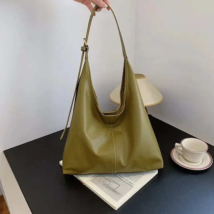 Homefish New Durable PU Structured Tote Bag For Women With Spacious Interior For Work And Everyday Use