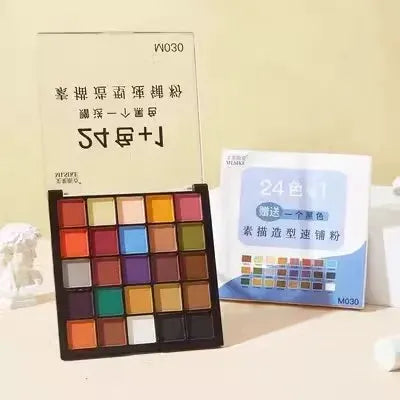 Simples Market 24-color soft pastel powder set, water-soluble for charcoal drawing and expressive mark making