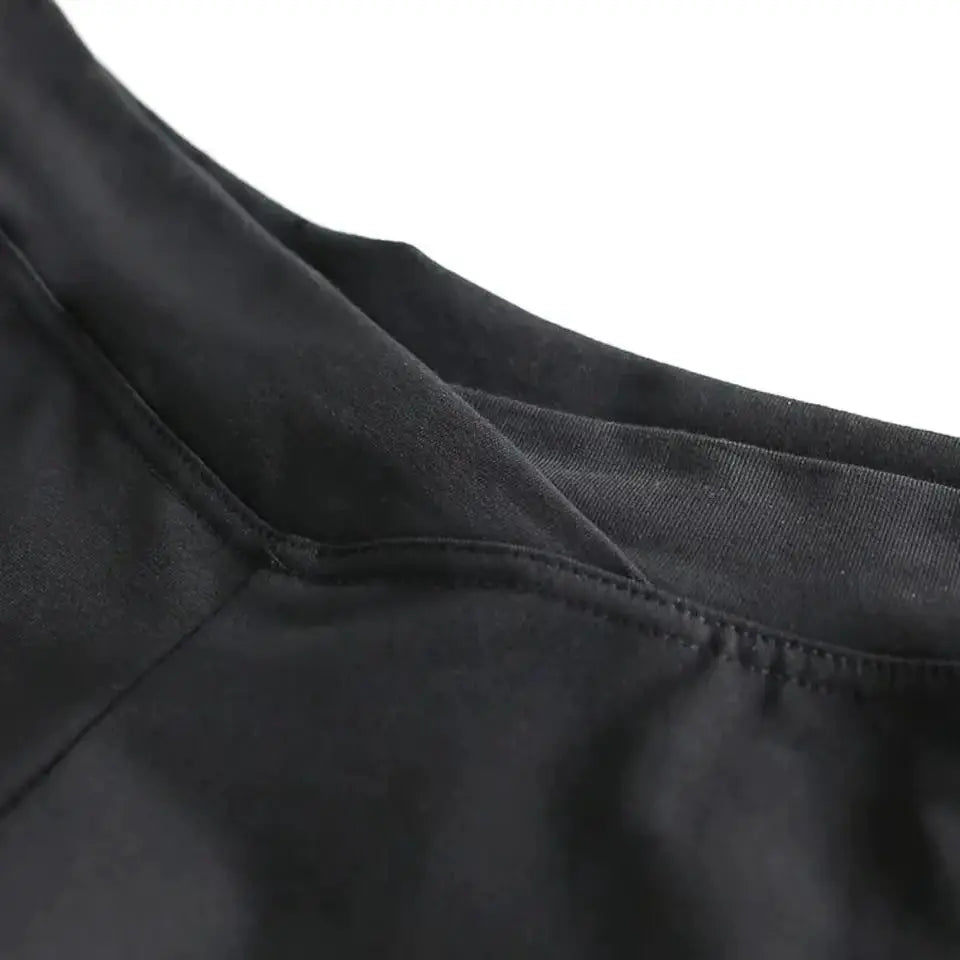 Women's ultra-short black running shorts by Simples Market, low-waist, athletic casual
