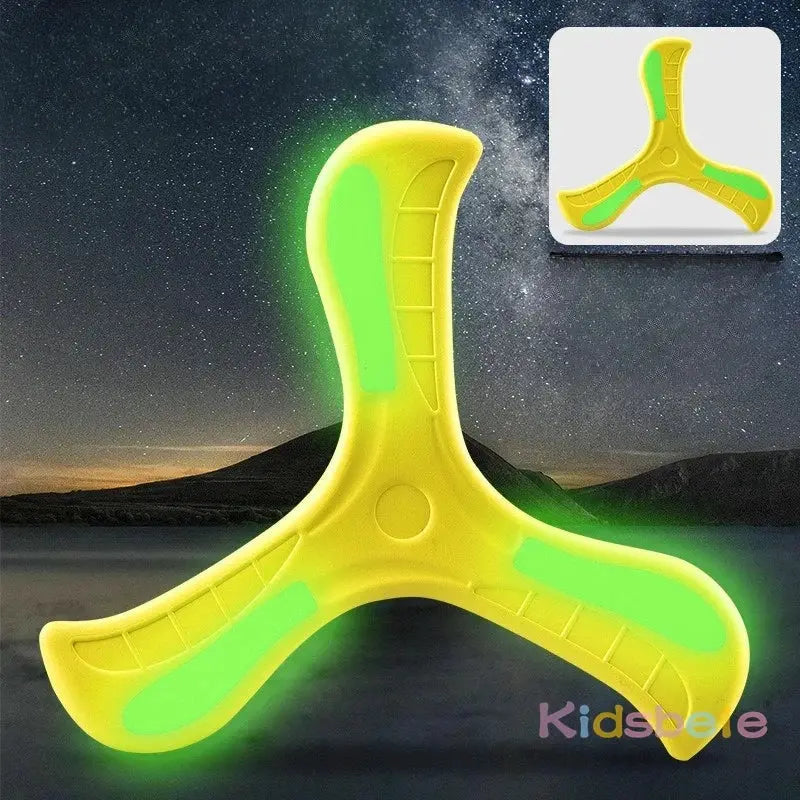 3 Pack LED Light Up Soft Boomerangs Night Glow Flying Toy For Outdoor Park Fun Kids And Adults