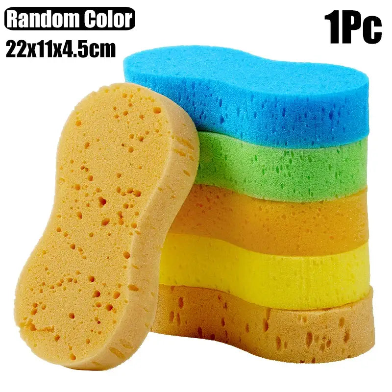 AutoCare Car Wash Sponge Honeycomb Large High Density Foam For Rich Foam And Gentle Scratch Free Detailing