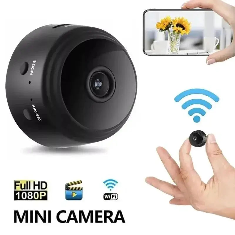 A9 Mini Surveillance Camera With WiFi 1080P HD Night Vision Camcorder For Home Security And Remote Monitoring