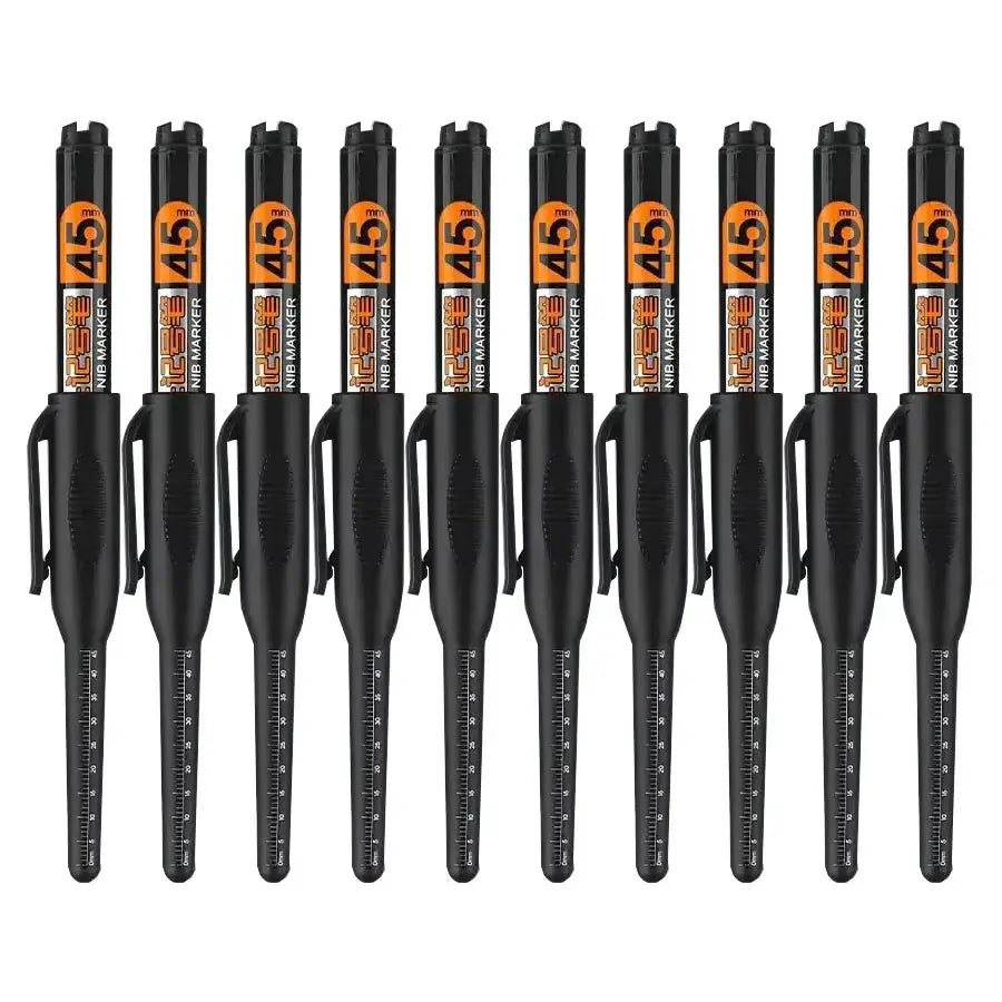 45mm Waterproof Long Head Marker Pen for Deep Hole Marking Tile Carpentry Woodworking Multi Purpose Ink Black Blue Red