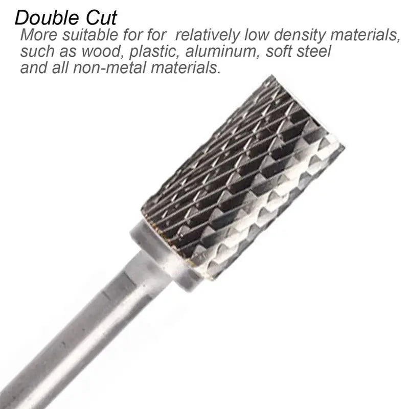 Extra Long 100mm Rotary Rasp File Carbide Burr for Metal and Wood Carving Milling Cutter