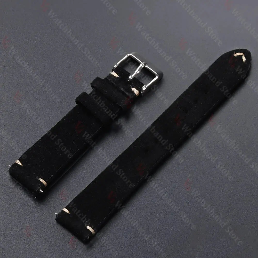 CalfskinCo Quick Release Suede Watch Strap For Seiko 18mm 20mm 22mm And Huawei GT3 GT4 14mm 16mm Calfskin Wristband