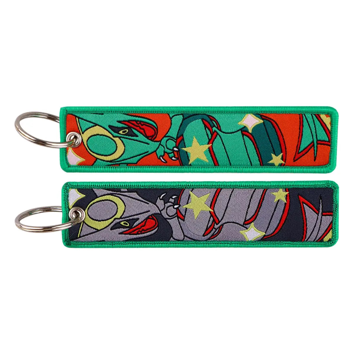 Gengar and Mewtwo Anime Keychain Zinc Alloy Double Sided Key Tag for Keys Car Motorcycle Gift for Men Women