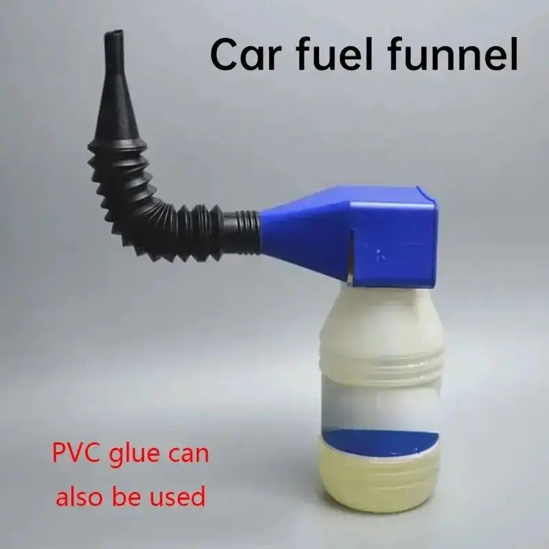 Plastic Car and Motorcycle Oil Change Funnel With Filter for Refueling and Oil Transfer