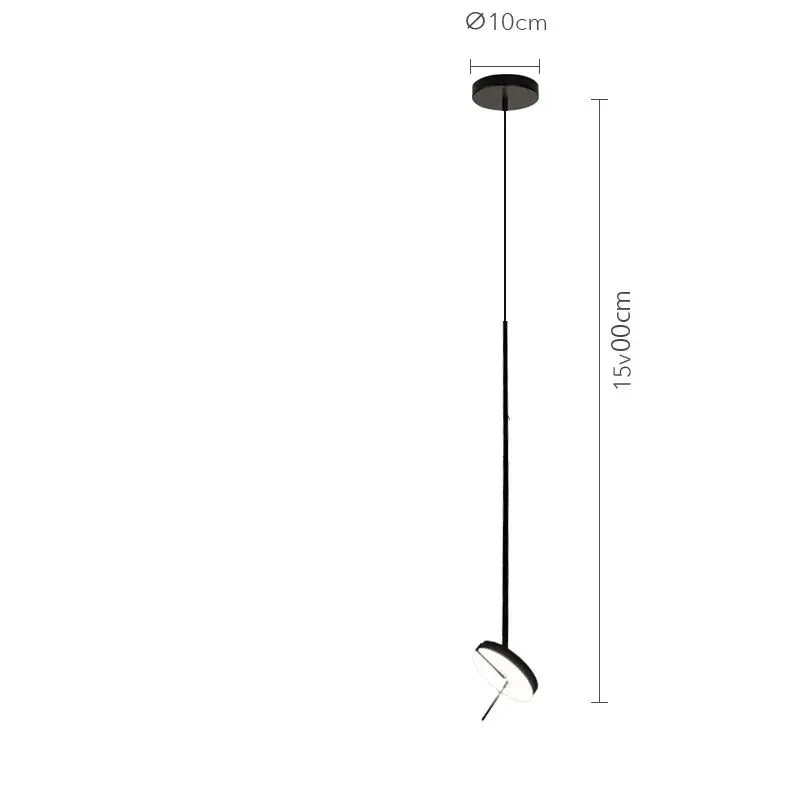 Creative LED Chandelier by Simples Market; black lustre adjustable pendant light for indoor bedrooms and living rooms