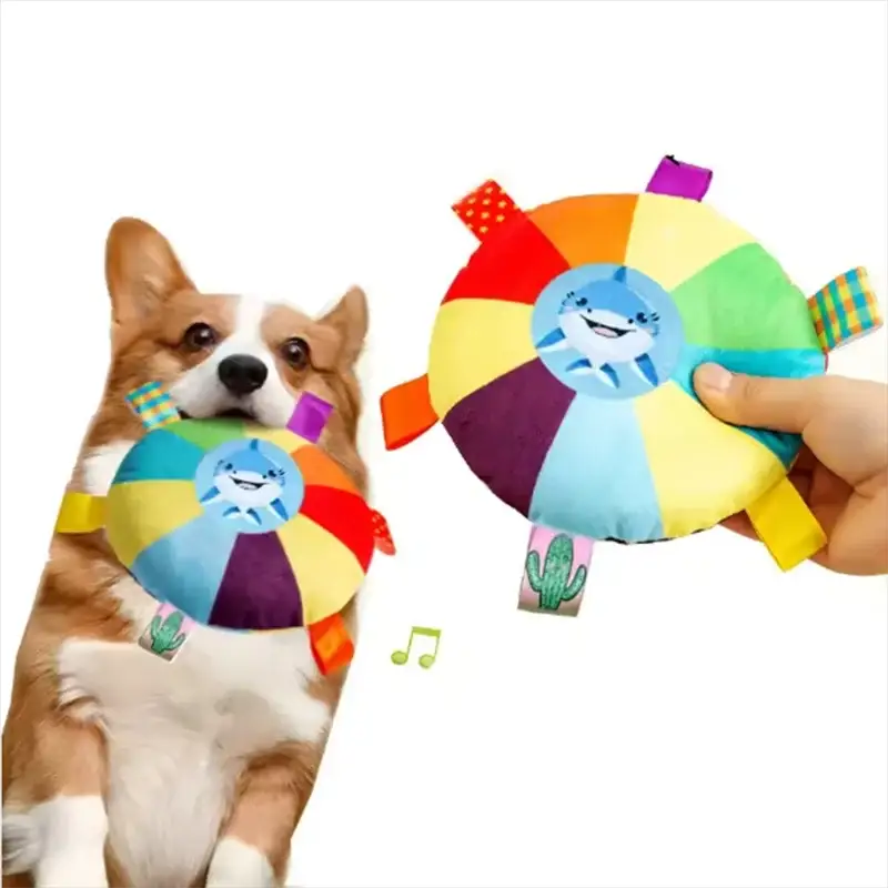 Dog Sounding Plush Toy Bell Small Dogs Puppies Cartoon Teddy Teeth Grinding Wear Resistant Bite Resistant Pet Toy