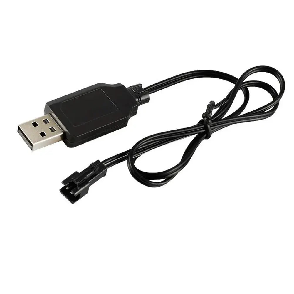 RC USB Charging Cable For 3.7V Lithium Battery SM-2P Connector For Cars Aircraft Helicopters Toys