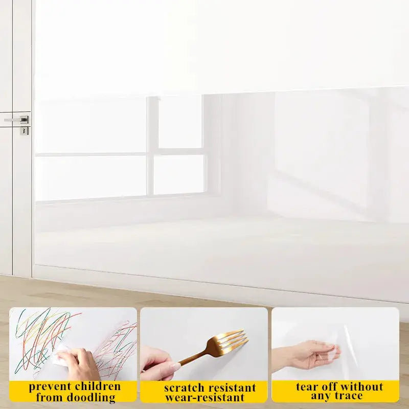 ClearGuard Wall Protection Film Scratch Resistant Transparent Electrostatic Shield For Easy Surface Protection