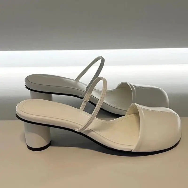Women's Summer Mules Slippers Slip On Slingback Sandals Cover Toe For Outdoor Street Style And Comfort