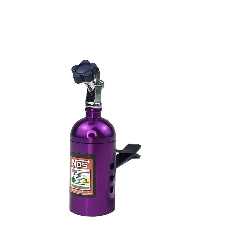 NOS Nitrogen Bottle Car Air Freshener Lemon Scent Vent Clip Aroma Decor Accessory