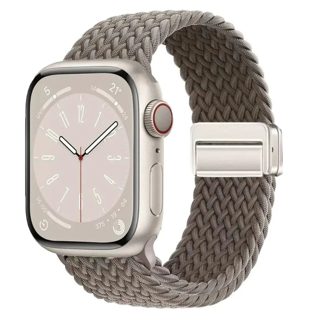 Nylon Braided Band Strap Compatible For Apple Watch S10 46mm 44mm 40mm 45mm 49mm 41mm 38mm iWatch series se 10 7 3 5 6 8 9 Ultra