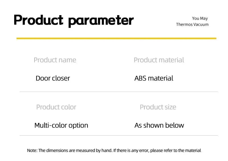 Automatic Drawstring Door Closer by Simples Market, ABS material, multi-color option