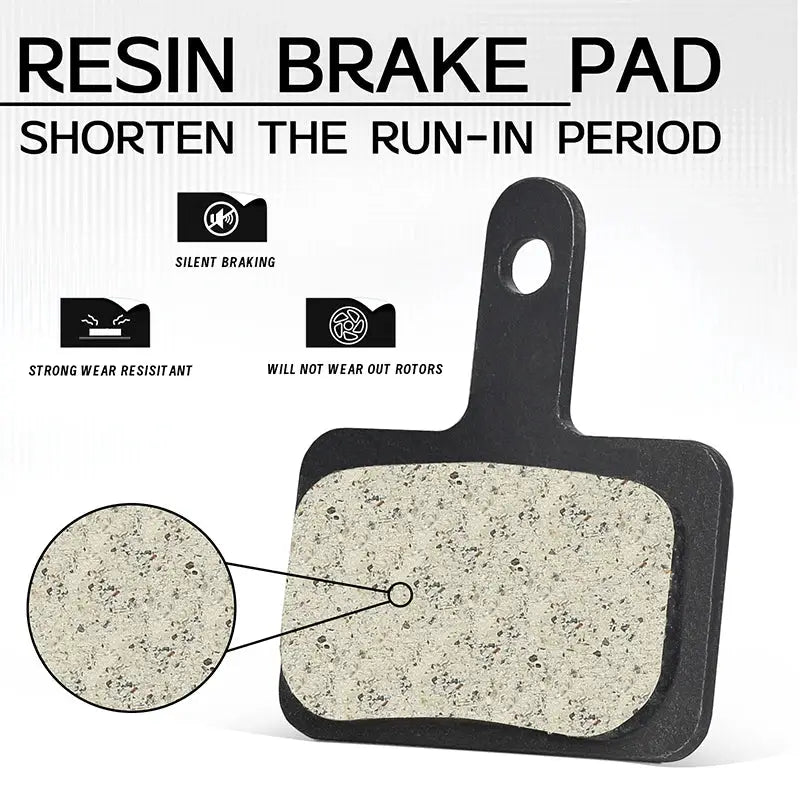 BUCKLOS Resin Disc Brake Pads For Shimano B01S B03S B05S Hydraulic MTB Wear Resistant