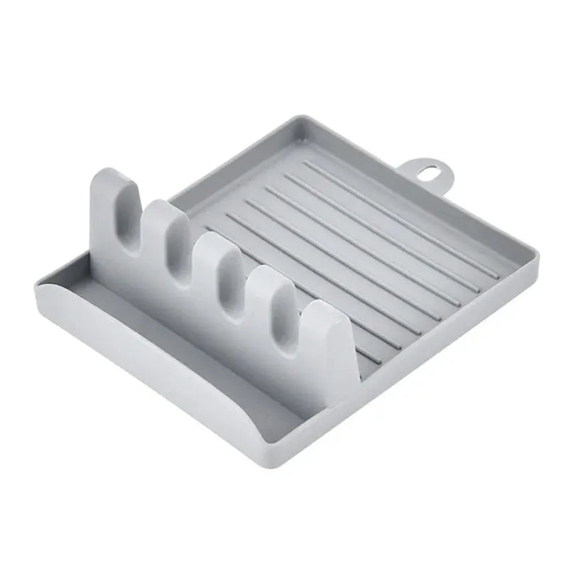 Kitchen Utensil Holder Rack Non Slip Plastic Organizer For Spoons Spatulas Forks And Chopsticks