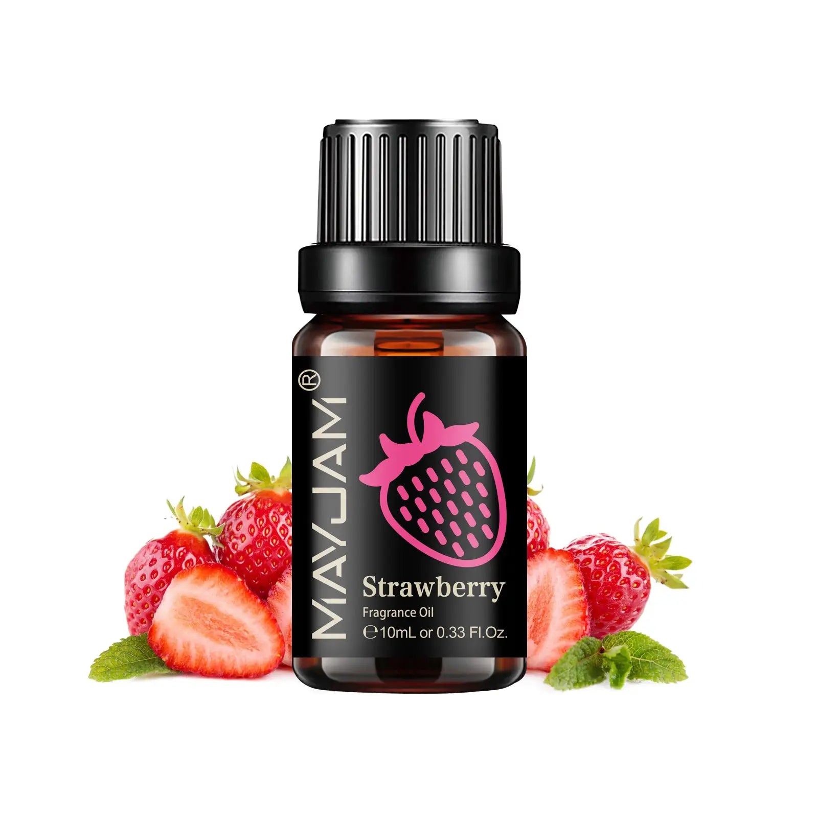 MAYJAM Fruit Essential Oil 10ml Assorted Fruit Fragrance for Diffuser Candle Cherry Banana Papaya Grape Litchi Guava Kiwifruit Pear